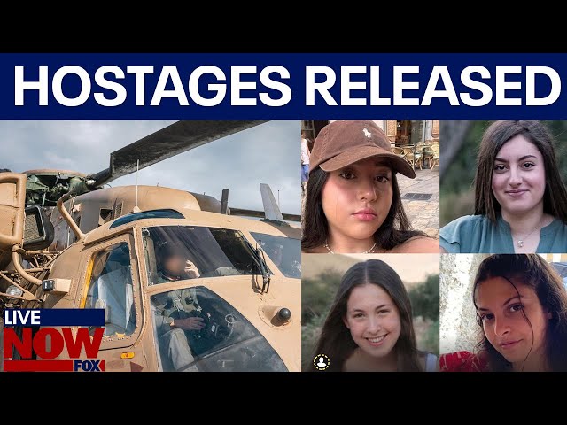 Israel war: Hamas releases 4 female Israeli soldiers amid ceasefire | LiveNOW from FOX