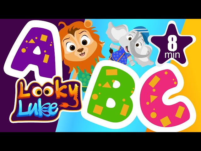 The Alphabet Song | ABC Exercise | Nursery Rhymes & Kids Songs | Looky Luke