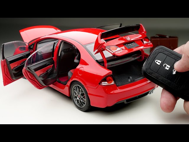 Unboxing of Most Realistic Honda Civic Type R 1:18 💖 Scale Diecast Model Car