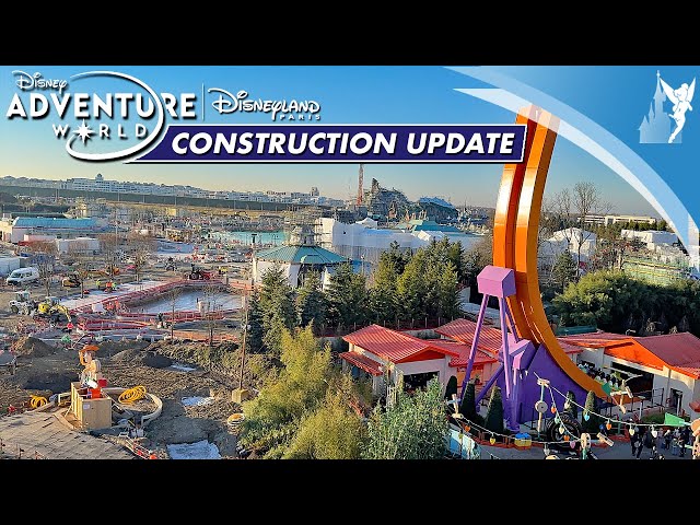 🚧 Construction update Walt Disney Studios Park into Disney Adventure World at Disneyland Paris 2025