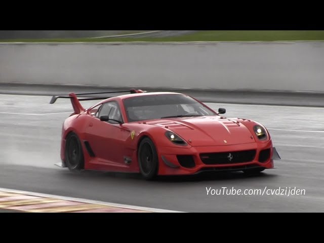 Ferrari 599XX Evo in Action! BRUTAL Sounds!!