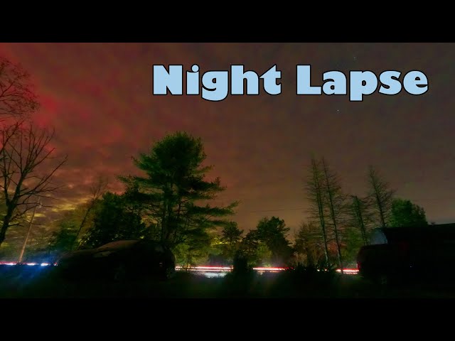 A Nightlapse from Brownfield, Maine of the aurora May 11 2024