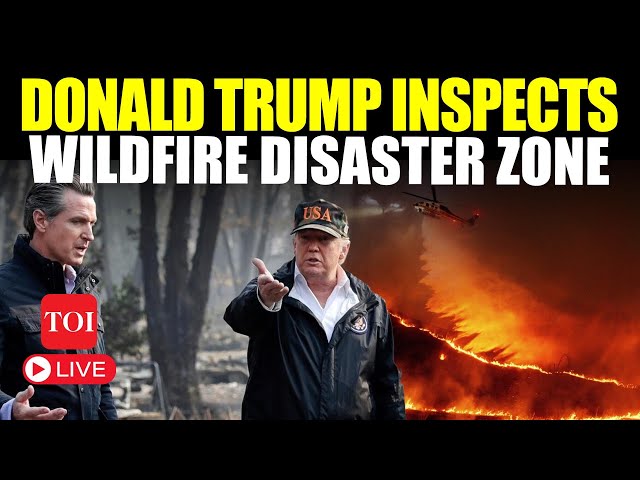 LIVE: Trump In Wildfire Disaster Zone; Two New Fires Go 'Out Of Control' Amid Dangerous Wind