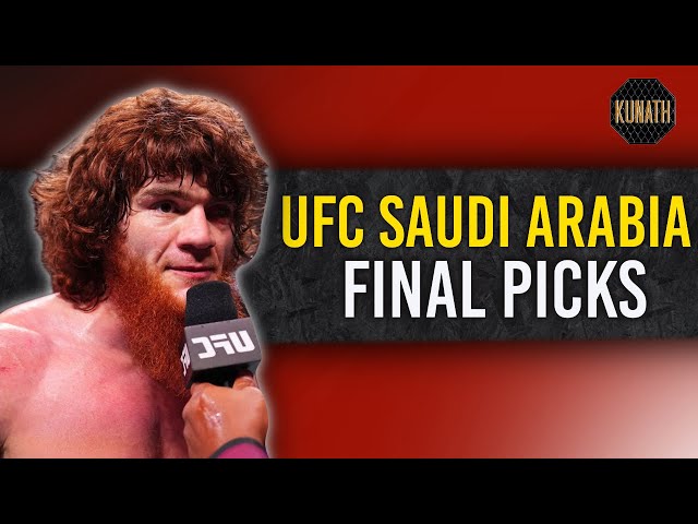 UFC SAUDI ARABIA FINAL PICKS | DRAFTKINGS UFC PICKS