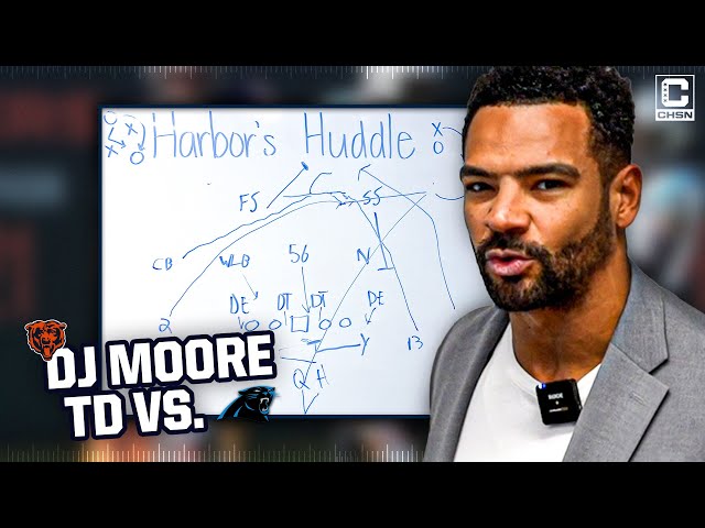 Breakdown of DJ Moore's 34-yard TD vs. Panthers | Harbor's Huddle