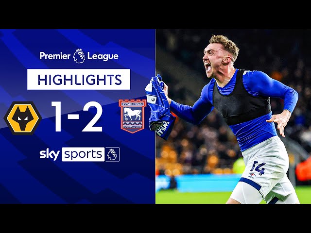 Late Taylor winner piles pressure on Gary O'Neil! 🚜 | Wolves 1-2 Ipswich | EPL Highlights