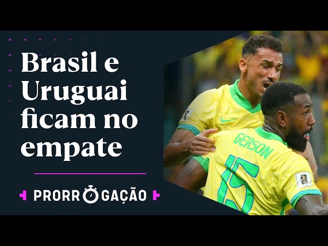 GERSON MARCA GOLAÇO, MAS BRASIL EMPATA COM O URUGUAI EM MAIS UM JOGO COM VAIAS PARA A SELEÇÃO