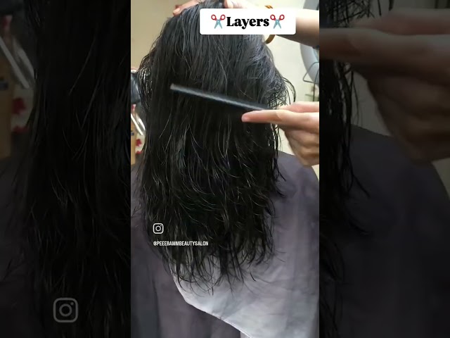 Layers cut ✂️💇‍♀️✂️           #hairstyle #haircut #hair #layers