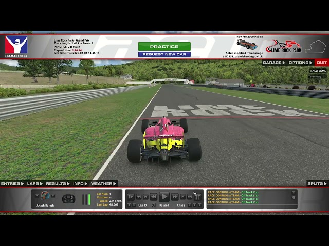 iRacing || 2025S1 || Indy Pro 2000 || Lime Rock GP || Open Set - 47.430