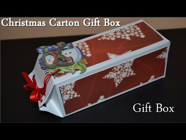 Cardboard Christmas Gift Box - DIY Paper Crafts Tutorials - Giulia's Art