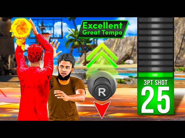 25 3pt Rating + Rhythm Shooting is GAME BREAKING on NBA2K25