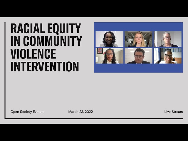 Racial Equity in Community Violence Intervention