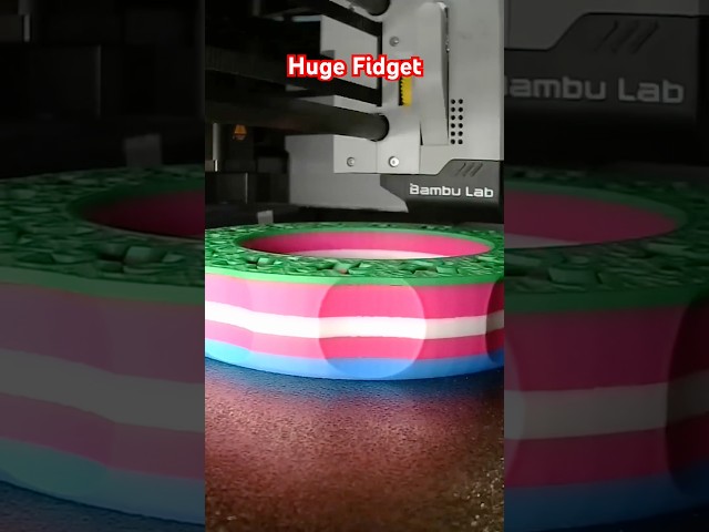 Bambu X1C 3D Printing Huge Fidget #bambulab #3dprinting #3dprinter #fidget