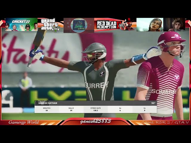 Cricket 22 - Maiden 50 for Surrey : 10th January 2022