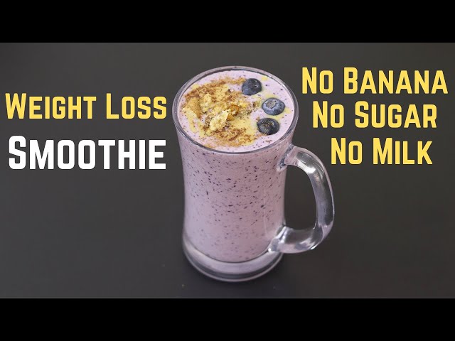 Weight Loss Breakfast Smoothie - Healthy Blueberry Smoothie | Skinny Recipes