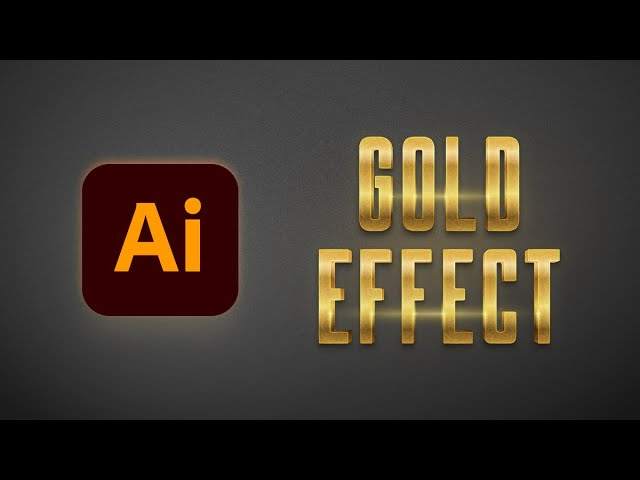 How to Create a Gold Effect in Illustrator