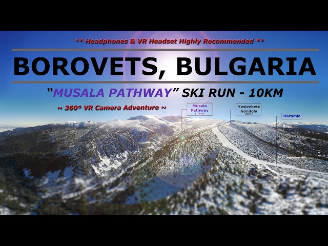 360º Borovets Ski Resort - "Musala Pathway" Ski Run in FULL - Jan 2017