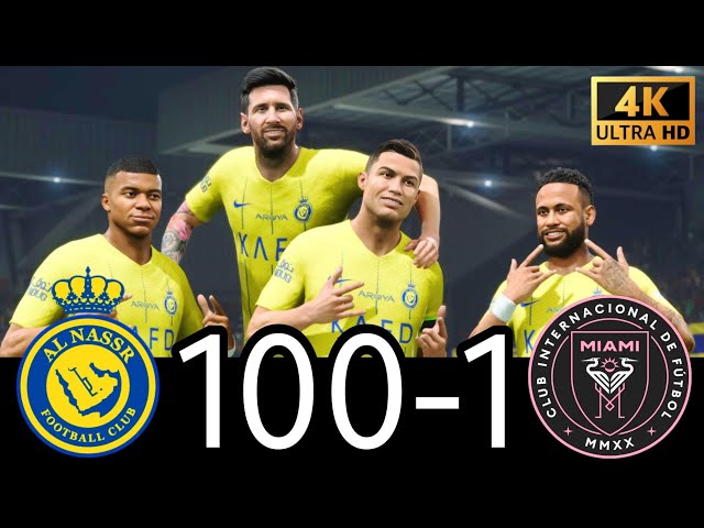 FC 24- MESSI RONALDO NEYMAR & MBAPPE | ALL STARS | AL NASSR 100-1 PSG #fc25