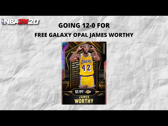 GOING 12-0 FOR GALAXY OPAL JAMES WORTHY