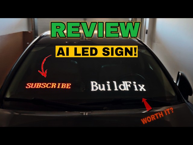 WORLD'S FIRST AI-Voice Controlled LED Sign Screen For Car Shows! | ATOTO AI