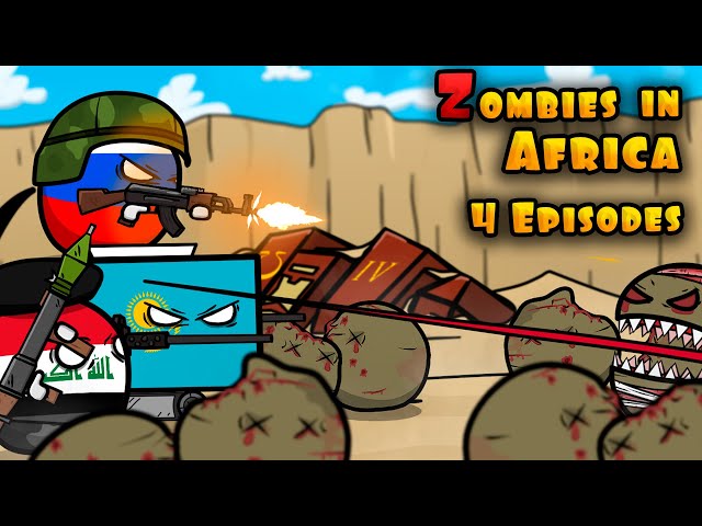 Zombies in Africa. Episode 4 part 1( countryballs )