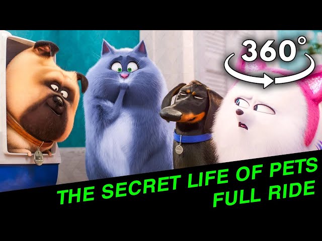 The Secret Life of Pets - Full Ride - Universal Studios California  - 360° 5K - Dec 2021