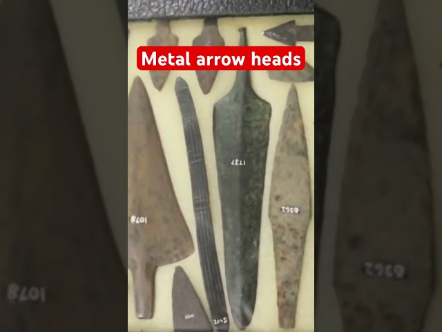 Metal arrow heads from the high plains Indians