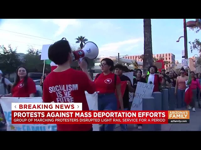 Phoenix protesters rally against mass deportation efforts