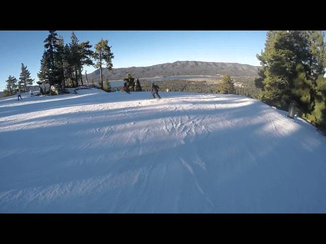 Snow Summit Big Bear: Miracle Mile from top to bottom