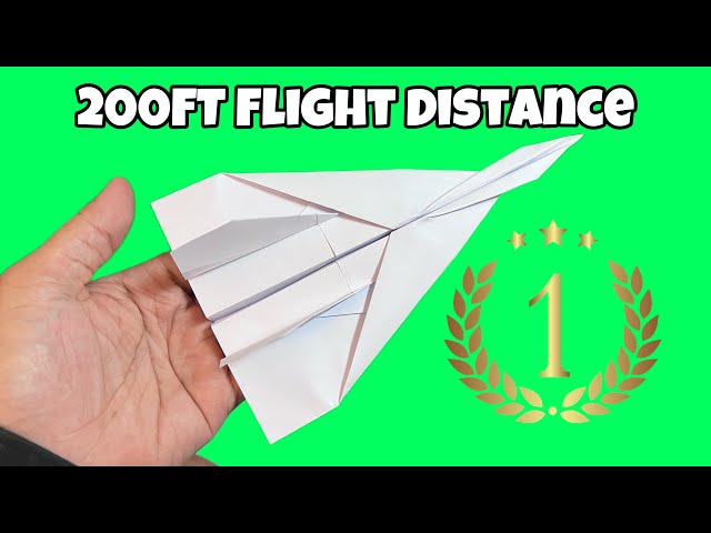 How To Make The Coolest Paper Airplane Ever