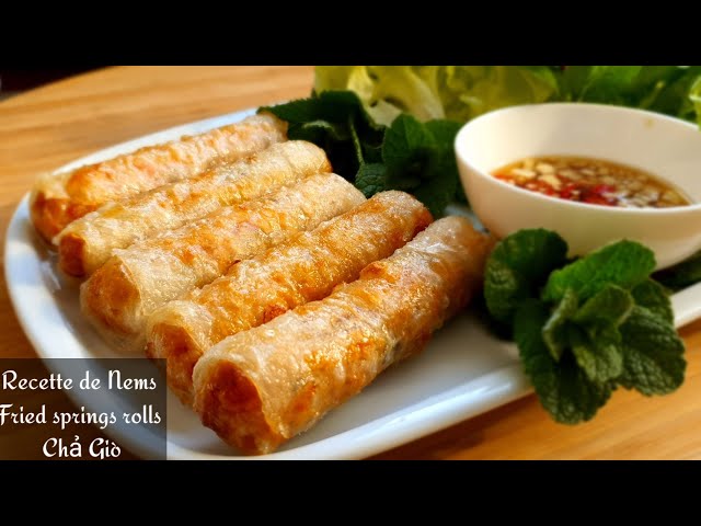 Recipe Fried Spring rolls | Egg rolls Vietnamese Fried Spring rolls | 365 recipe cooking