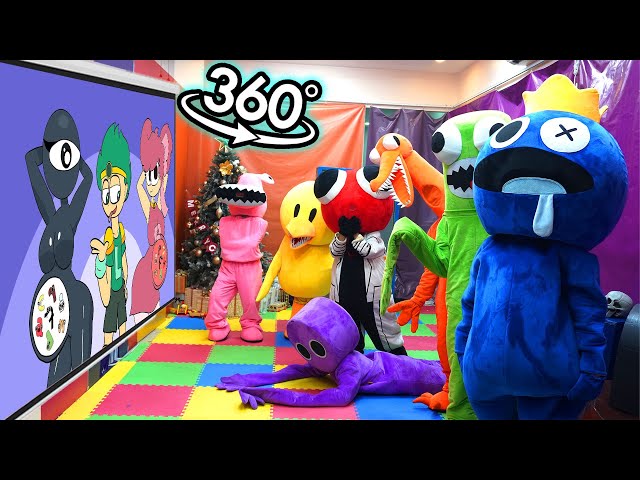 Rainbow Friends 360° - CINEMA HALL | Garten Of Banban, Alphabet Lore but All Girls Compilatoin