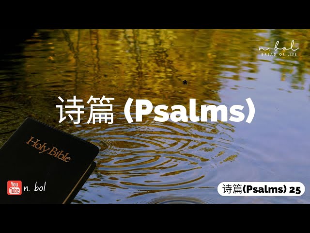 诗篇Psalms 25 - Mandarin Audio Bible with Text (BREAD OF LIFE) #breadoflife #audiobible #psalms #诗篇