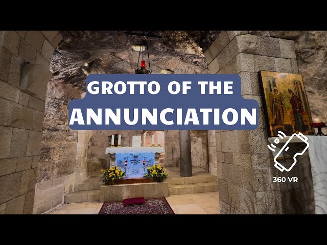 Guided tour in the Grotto of the Annunciation - 360 VR Experience at Nazareth