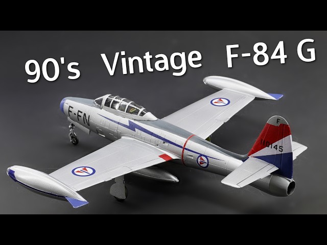 Vintage Build! Heller F-84G Thunderjet Plastic Model Kit in 1/72 Scale - Build & Review