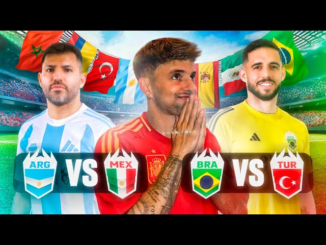 ¡Juega Agüero! Cuartos de Final Kings World Cup Nations | Argentina - México y Brasil - Turquía