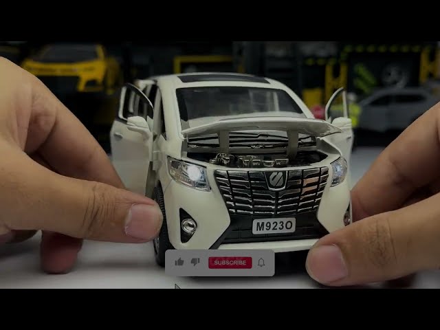 Most Realistic 1/24 Scale Diecast Model Car Toyota Alphard VAN V6 Executive Lounge Unboxing