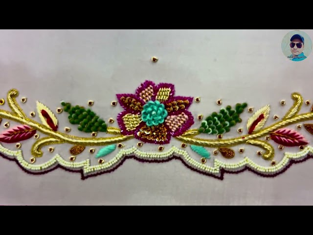 Amazing Duptta tutorial handwork