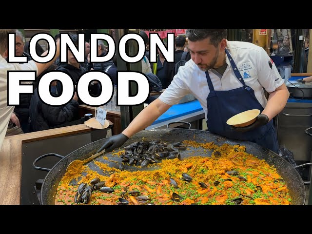 🇬🇧 DISCOVERING LONDON’S BEST STREET FOOD AT BOROUGH MARKET, TASTING SALT BEEF SANDWICH, 4K HDR