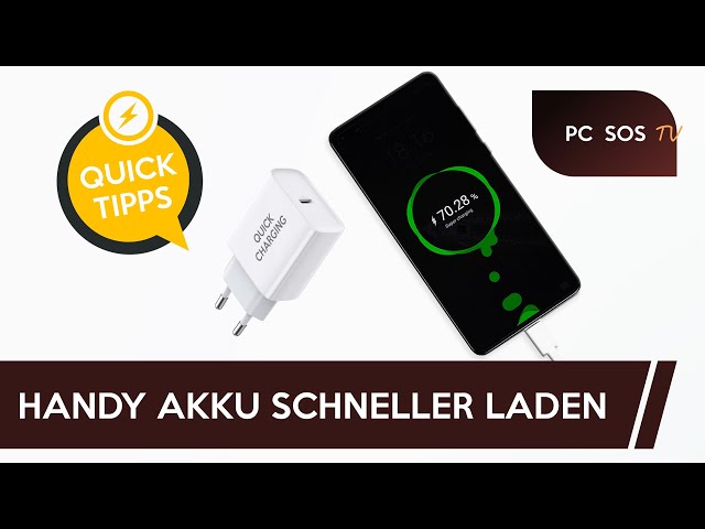 Smartphone schneller laden - PC SOS TV