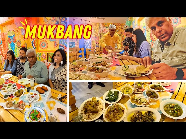 Bangladeshi Food Mukbang: East Bengal Meets West Bengal Cuisine *Unbelievable* 🤤😳😍 @LivingWithRahul