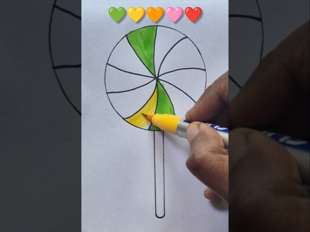 Creative Art 🍭 Coloring #satisfyingvideos #art #artandcraft #shortsfeed #satisfying #drawing