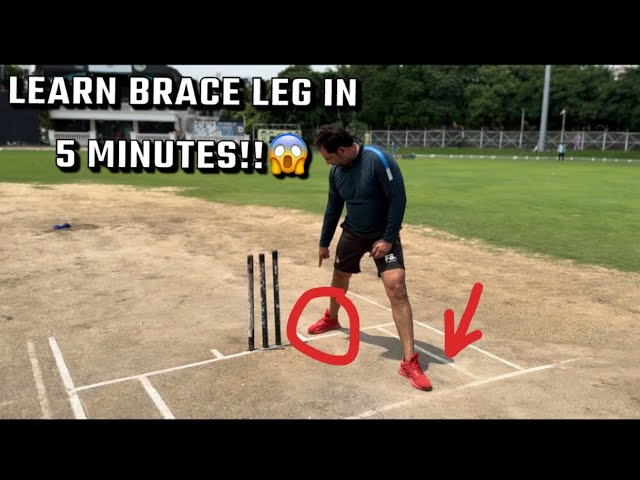 3 easy tricks of brace leg to improve your fast bowling💯✅