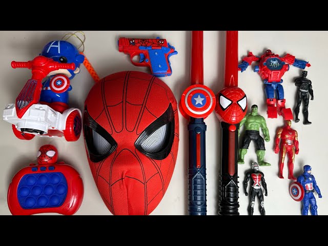 29 minute satisfying Spider Man series toy unboxing, Marvel hero characters, sound and light toys