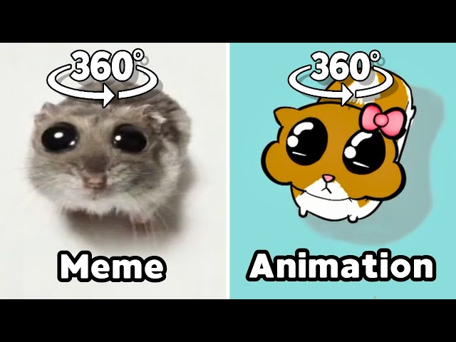 360º VR Sad Hamster Meme VS Animation