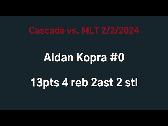 Cascade vs MLT 2/2/2024