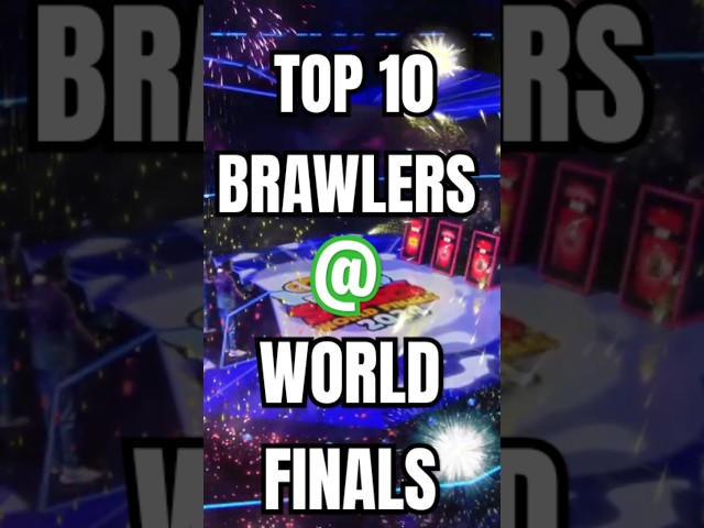 Top 10 Brawlers of the World Finals  #brawlstars #brawlstarsworldfinals