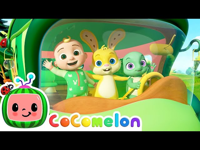 Wheels on the Bus with Baby Animals | ‪@CoComelon‬ | Animal Time Nursery Rhymes