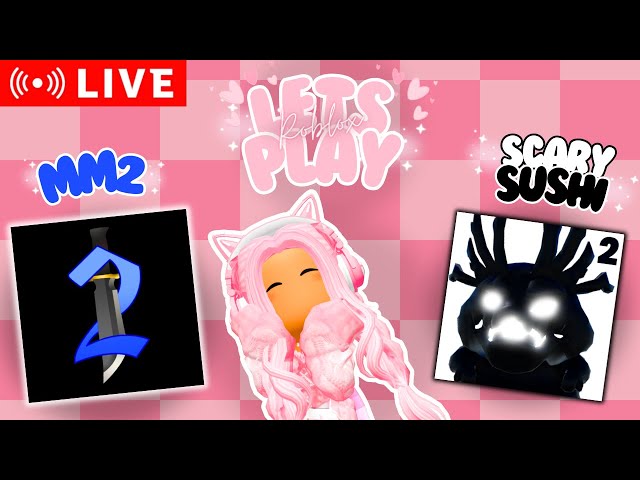 Scary Sushi and Murder Mystery 2! | Let's play Roblox! | BloxiKoa |