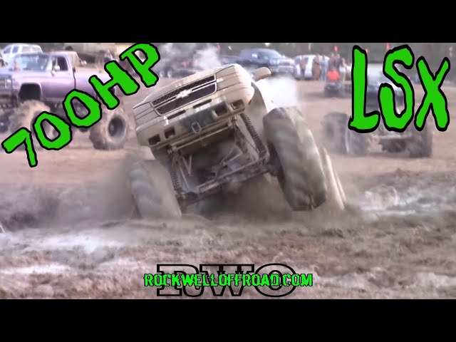 MUDDING IN A 700HP N/A LS POWERED CHEVY MUD TRUCK!!!